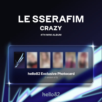 [HELLO82 EXCLUSIVE] LE SSERAFIM - 4TH MINI ALBUM 'CRAZY' (3 VERSIONS)