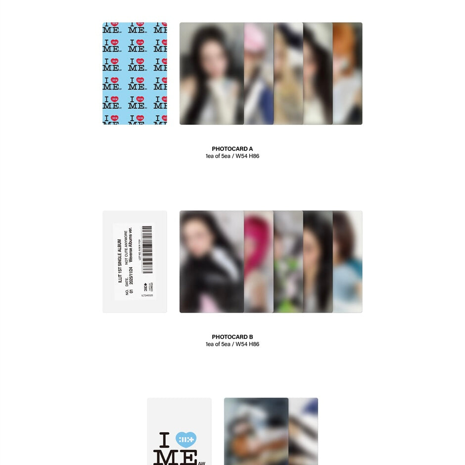 (PRE-ORDER) ILLIT - 1ST SINGLE ALBUM [NOT CUTE ANYMORE] (WEVERSE ALBUMS VER.) - LightUpK