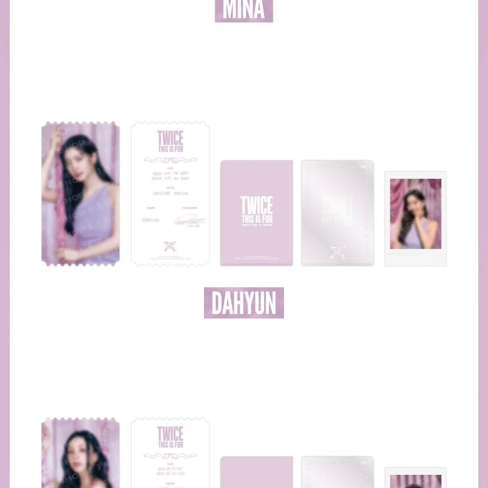 (PRE-ORDER) TWICE - TWICE <THIS IS FOR> WORLD TOUR IN INCHEON MD - SPECIAL TICKET SET (9 VERSIONS) - LightUpK