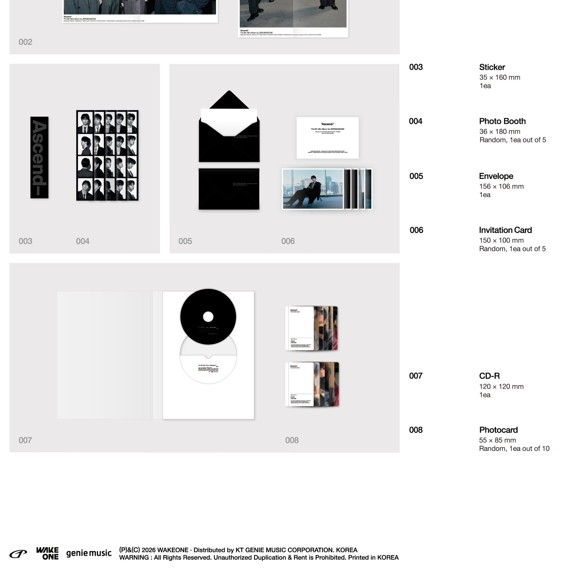 (PRE-ORDER) [HELLO82] [HELLO82 EXCLUSIVE] ZEROBASEONE - ASCEND- (2 VERSIONS) - LightUpK