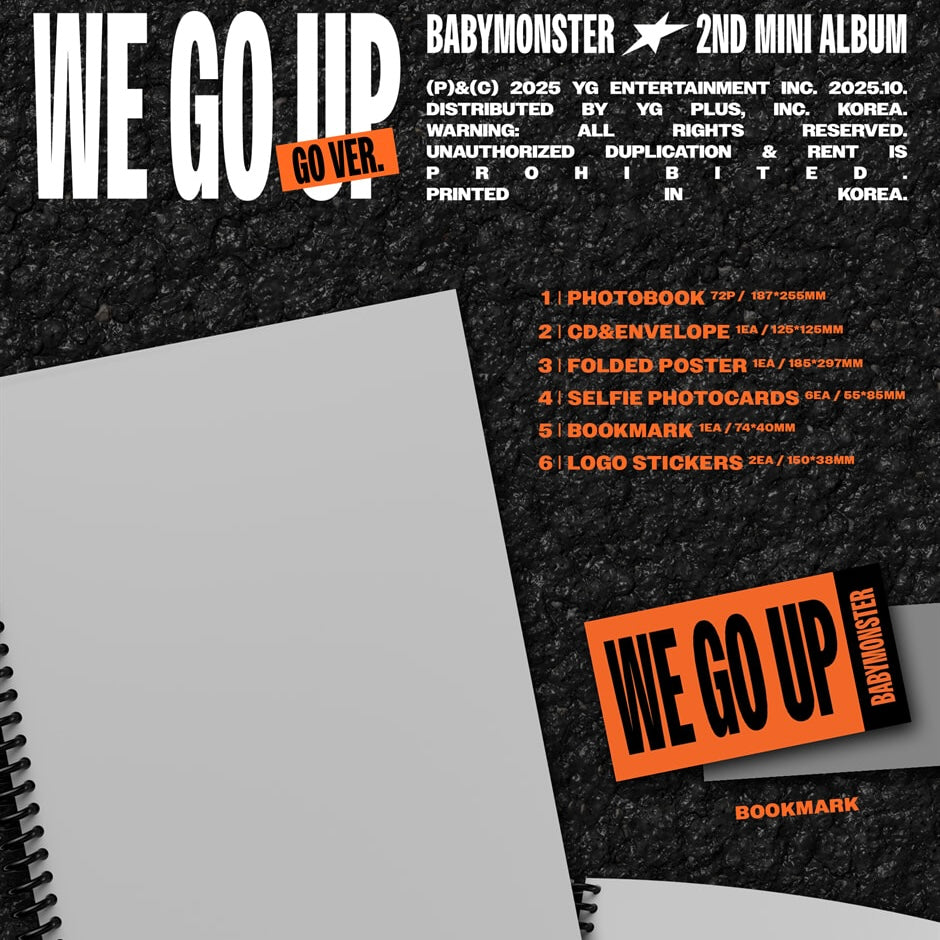 (PRE-ORDER) BABYMONSTER - WE GO UP (3 VERSIONS) - LightUpK