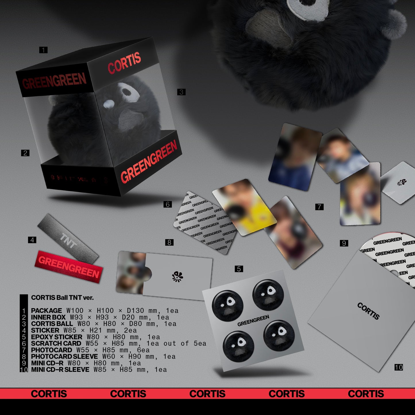 (PRE-ORDER) CORTIS - THE 2ND EP [GREENGREEN] (CORTIS BALL VER.) (3 VERSIONS) RANDOM - LightUpK