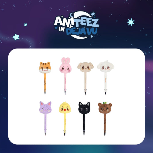 (PRE-ORDER) ATEEZ X ANITEEZ POP-UP [ANITEEZ IN DEJAVU] MD - PLUSH BALL PEN (8 VERSIONS)