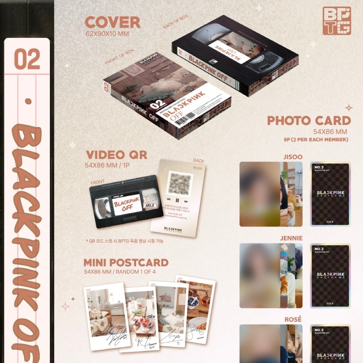 (PRE-ORDER) BLACKPINK - THE GAME PHOTOCARD COLLECTION TRADING CARDS (3 VERSIONS)