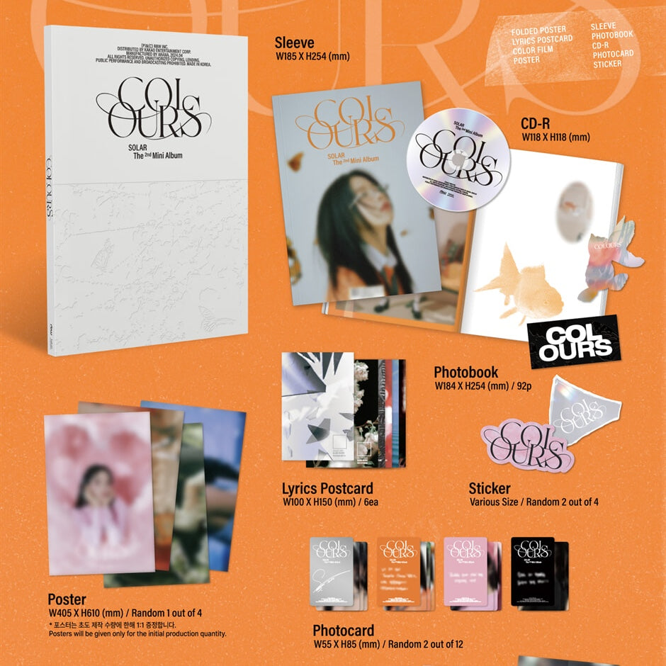 SOLAR - 2ND MINI ALBUM [COLOURS] (PALETTE VER.) - LightUpK