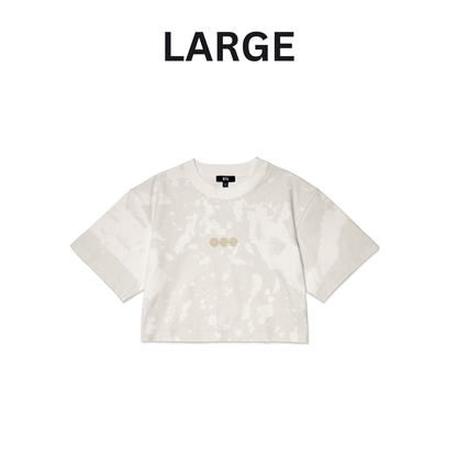 (PRE-ORDER) BTS - S/S CROP T-SHIRT (WHITE) (4 SIZES) - LightUpK
