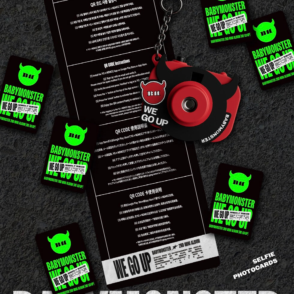 (PRE-ORDER) BABYMONSTER - 2ND MINI ALBUM [WE GO UP] MINI BEAM KEYRING VER. - LightUpK