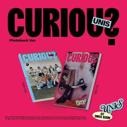 UNIS - 1ST SINGLE [CURIOUS] (PHOTOBOOK VER.) (2 VERSIONS)