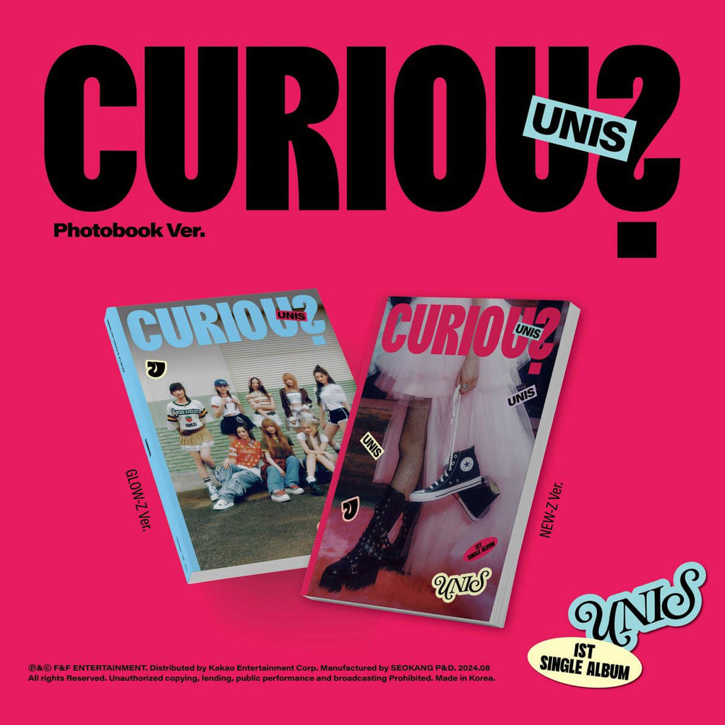 UNIS - 1ER SINGLE [CURIOUS] (VER. LIVRE PHOTO) (2 VERSIONS)