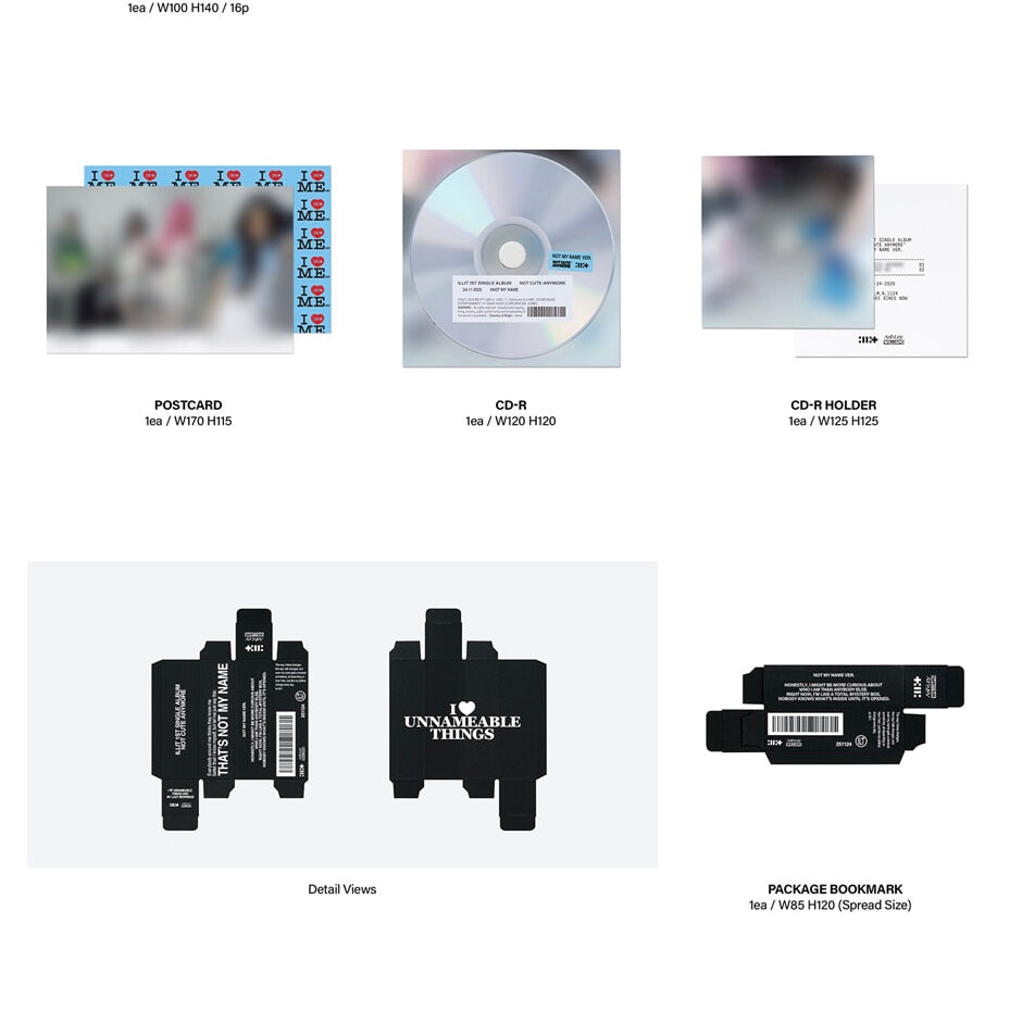 (PRE-ORDER) ILLIT - 1ST SINGLE ALBUM [NOT CUTE ANYMORE] (2 VERSIONS) RANDOM - LightUpK