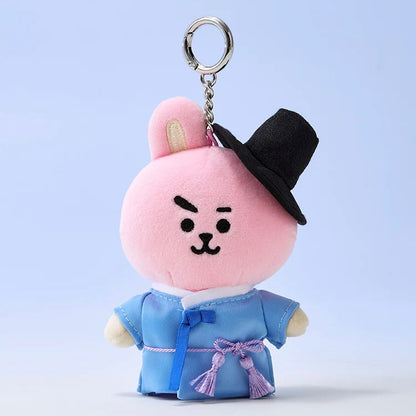 (PRE-ORDER) BT21 - BT21 PLUSH KEYRING K-SEONBI (7 VERSIONS) - LightUpK