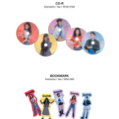 ILLIT - 3RD MINI ALBUM [BOMB] (GLLIT VER.) (5 VERSIONS) - LightUpK