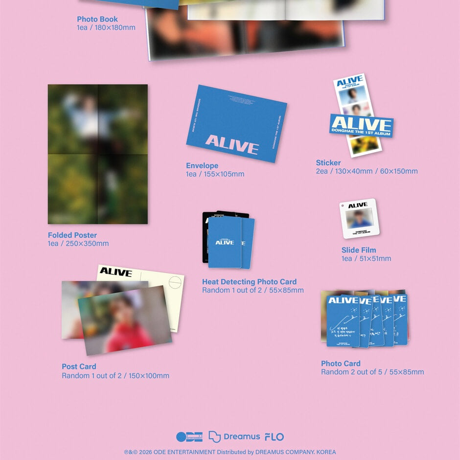 (PRE-ORDER) DONGHAE - 1ST ALBUM [ALIVE] - LightUpK