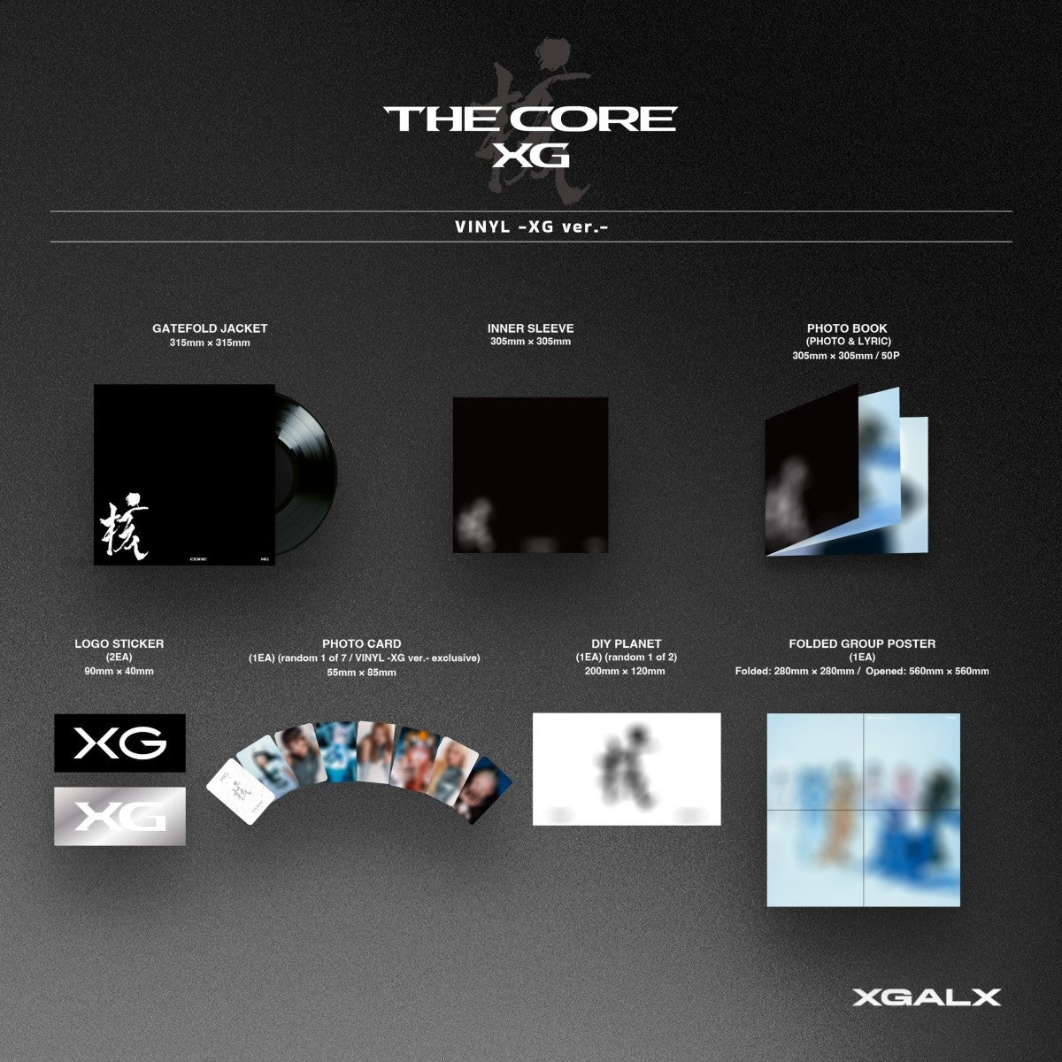 (PRE-ORDER) XG - 1ST FULL ALBUM [THE CORE - 核] VINYL VER. - LightUpK