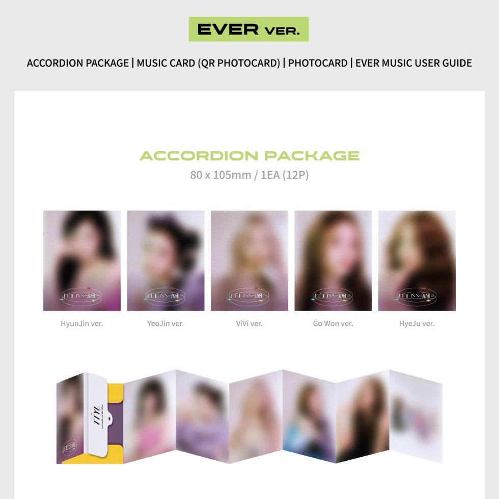 LOOSSEMBLE - 3RD MINI ALBUM [TTYL] EVER MUSIC ALBUM (5 VERSIONS) - LightUpK