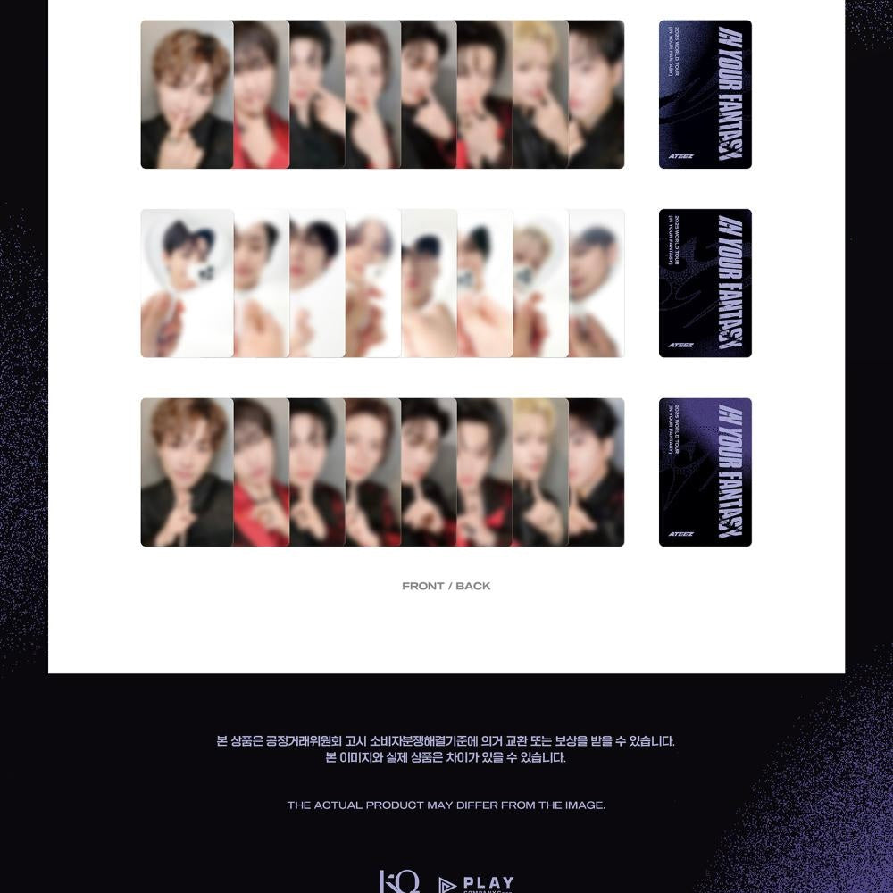 ATEEZ - 2025 WORLD TOUR [IN YOUR FANTASY] OFFICIAL MD - RANDOM PHOTOCARD PACK - LightUpK