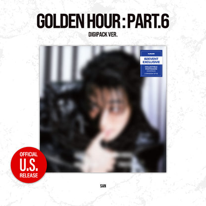 (PRE-ORDER) [hello82] [82EVENT EXCLUSIVE] ATEEZ - GOLDEN HOUR : PART.6 (DIGIPACK VER.) (8 VERSIONS) RANDOM