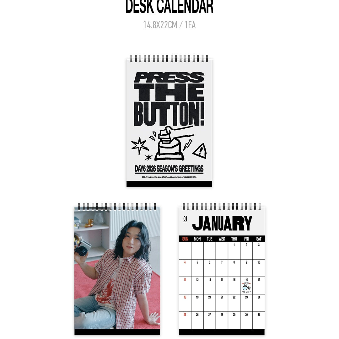 (PRE-ORDER) DAY6 - 2026 SEASON’S GREETINGS [PRESS THE BUTTON] - LightUpK