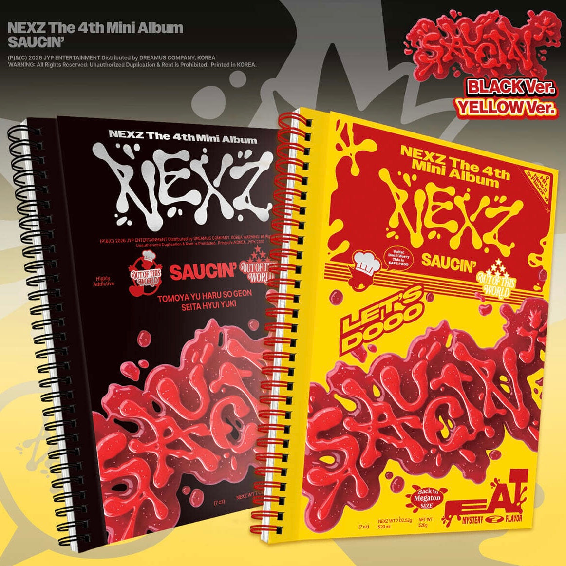 (PRE-ORDER) NEXZ - 4TH MINI ALBUM [SAUCIN'] (2 VERSIONS) RANDOM