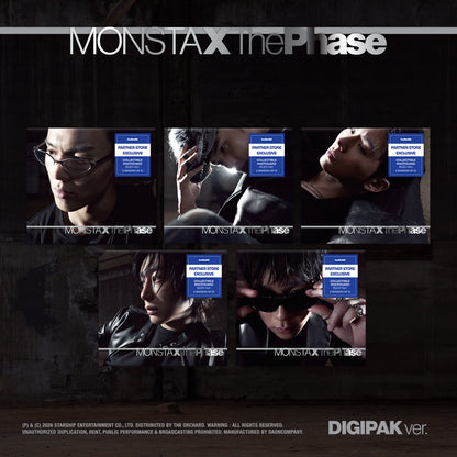 [hello82] [PARTNER STORE EXCLUSIVE] MONSTA X - THE PHASE (DIGIPACK VER.) RANDOM