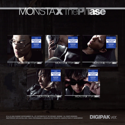 [hello82] [PARTNER STORE EXCLUSIVE] MONSTA X - THE PHASE (DIGIPACK VER.) RANDOM