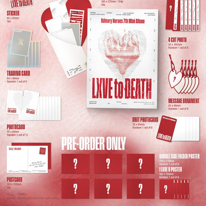 (PRE-ORDER) XDINARY HEROES - 7TH MINI ALBUM [LXVE TO DEATH] PHOTOBOOK VER. (2 VERSIONS) RANDOM - LightUpK