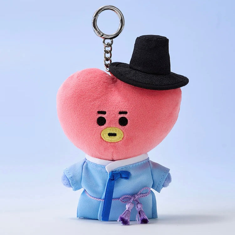 (PRE-ORDER) BT21 - BT21 PLUSH KEYRING K-SEONBI (7 VERSIONS) - LightUpK