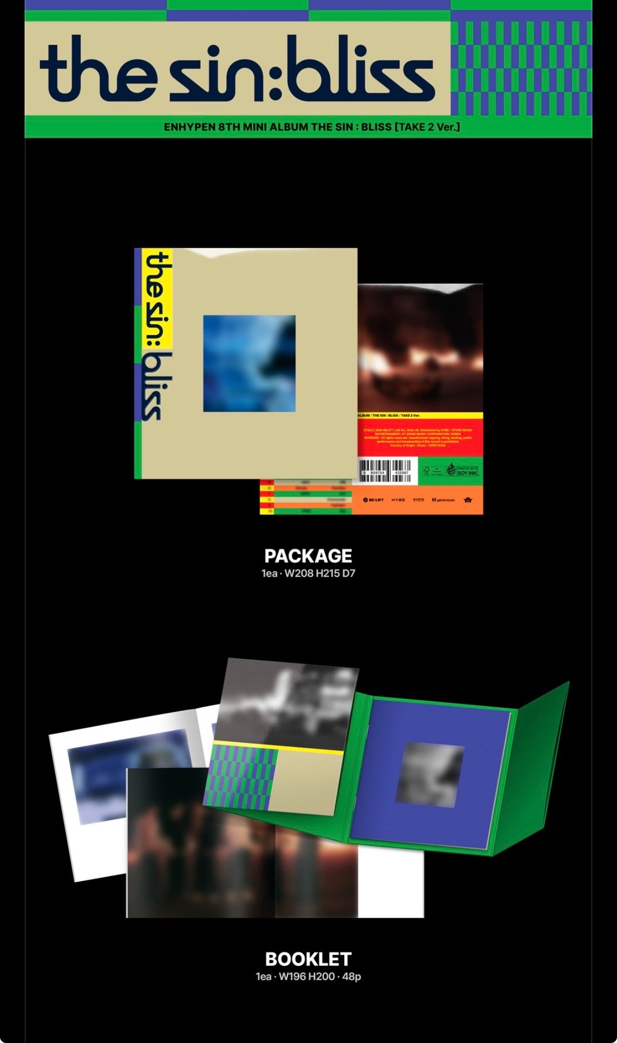 (PRE-ORDER) ENHYPEN - THE SIN: BLISS (4 VERSIONS) RANDOM