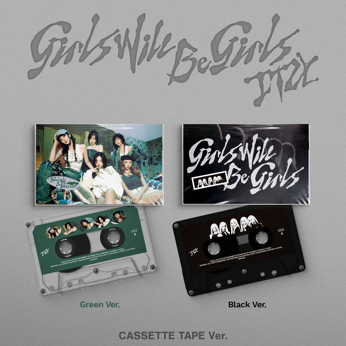 ITZY - [GIRLS WILL BE GIRLS] CASSETTE TAPE VER. (2 VERSIONS) - LightUpK