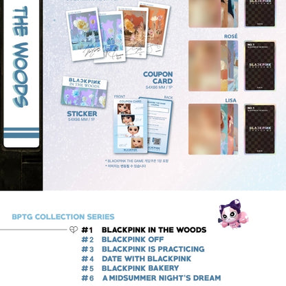 BLACKPINK - CARTES À ÉCHANGER DE LA COLLECTION DE PHOTOCARDS DU JEU (3 VERSIONS)