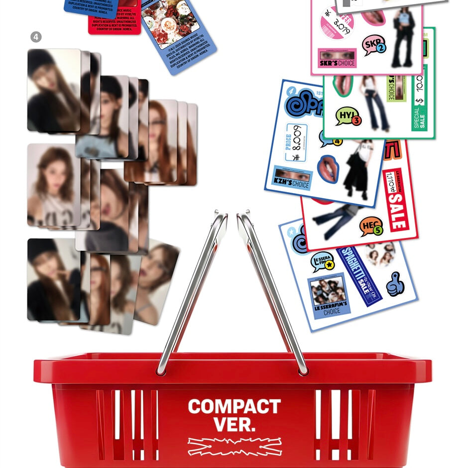 (PRE-ORDER) LE SSERAFIM - 1ST SINGLE ALBUM [SPAGHETTI] (COMPACT VER.) (6 VERSIONS) RANDOM - LightUpK