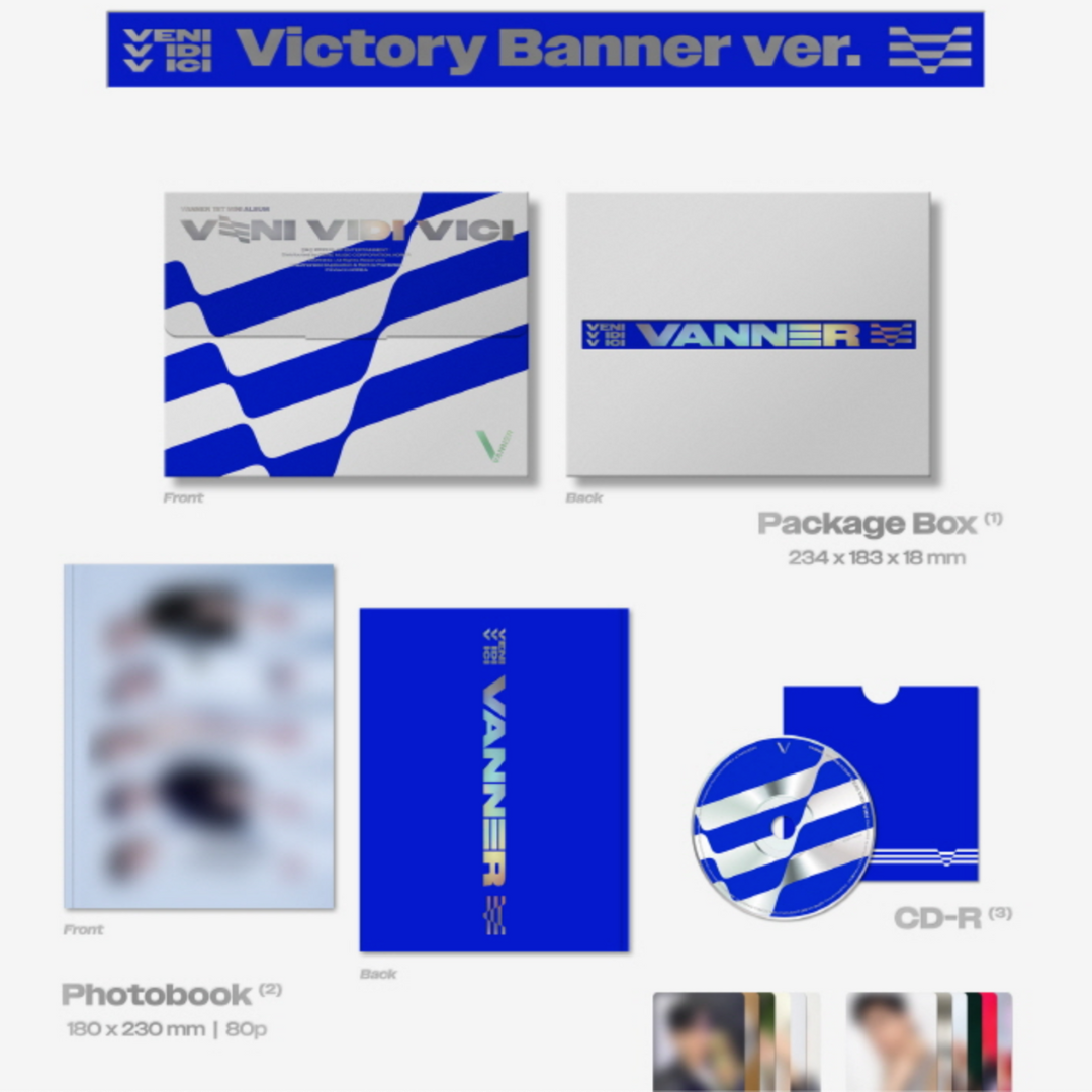 PRE-ORDER) VANNER - VENI VIDI VICI (1ST MINI ALBUM) (2 VERSIONS