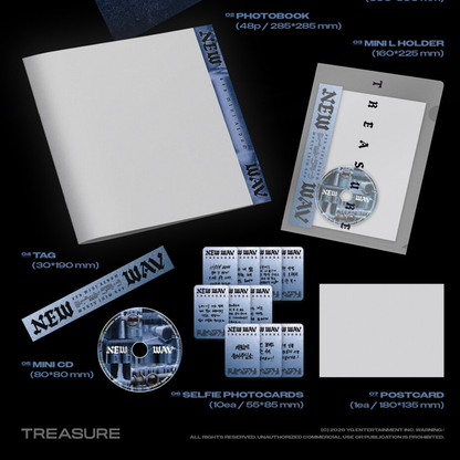 (PRE-ORDER) TREASURE - 4TH MINI ALBUM [NEW WAV] (2 VERSIONS) RANDOM - LightUpK