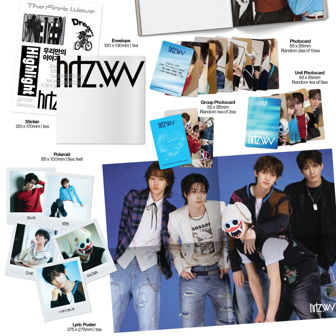 HRTZ.WAV - 1ST MINI ALBUM [THE FIRST WAVE] (2 VERSIONS) - LightUpK