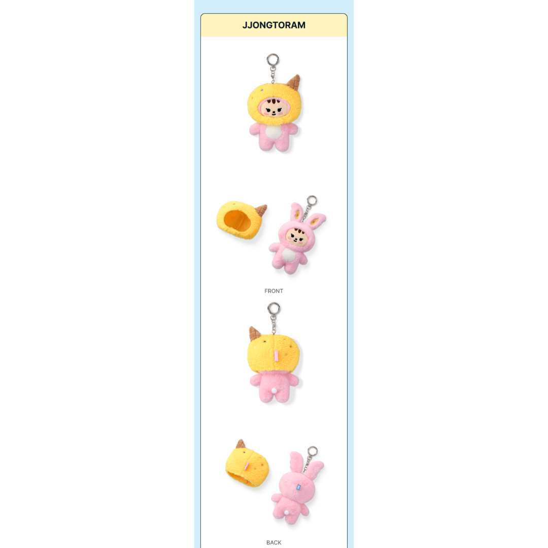 (PRE-ORDER) SEVENTEEN - ICE CREAM WITH MINITEEN CHARACTER POP UP OFFICIAL MD PLUSH KEYRING (13 VERSIONS)