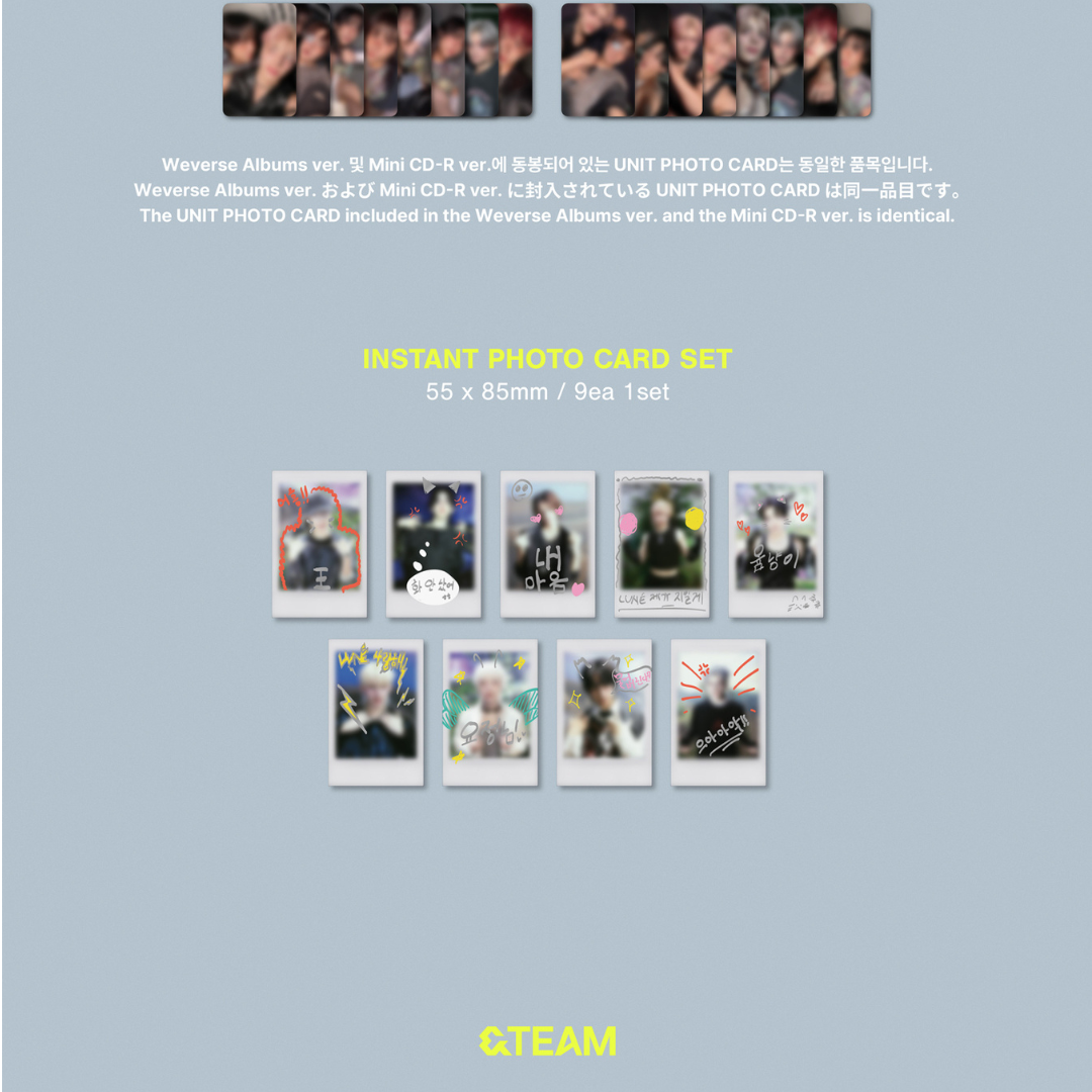 (PRE-ORDER) &TEAM - KR 1ST MINI ALBUM [BACK TO LIFE] PHOTOCARD BOX (WEVERSE ALBUMS VER.) - LightUpK