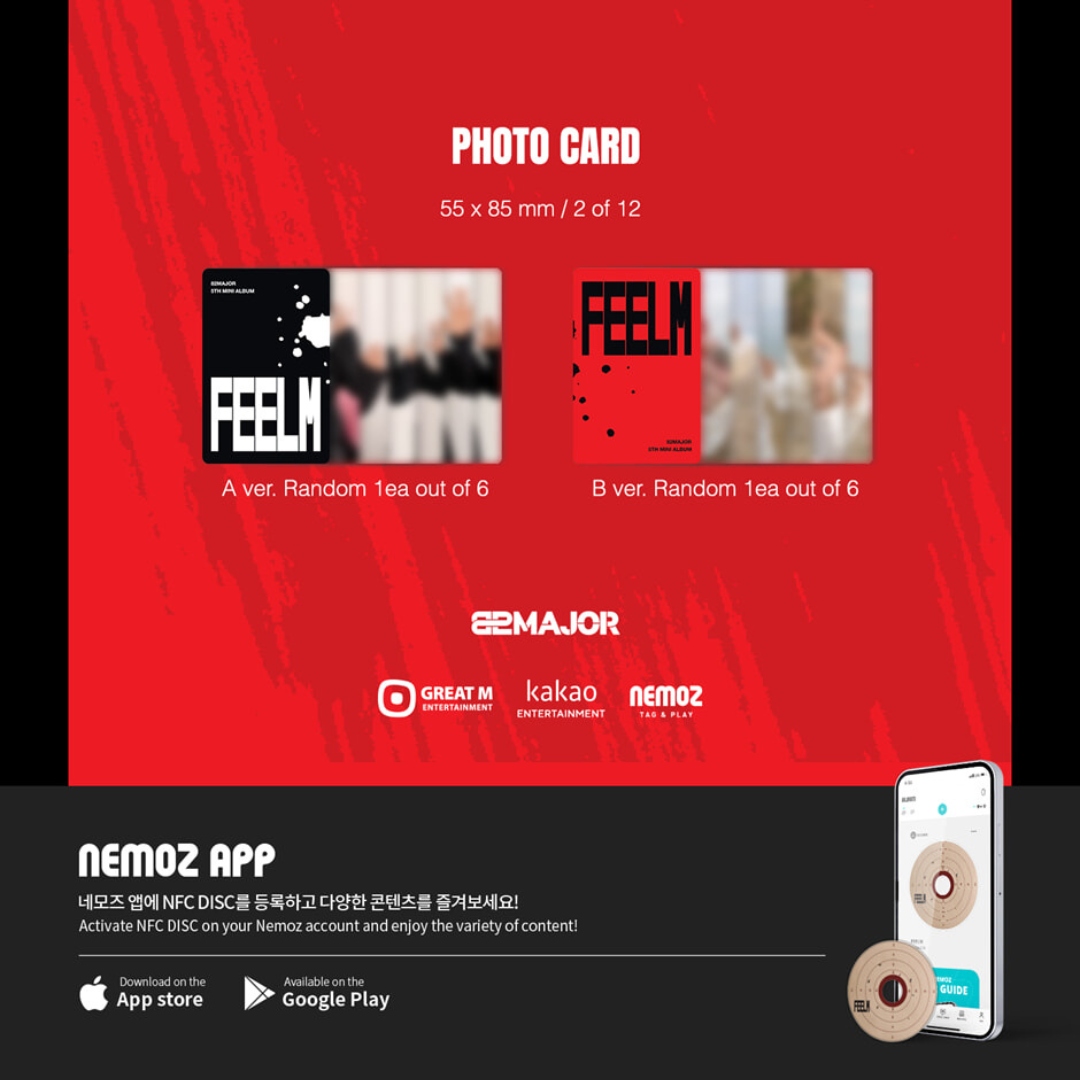 (PRE-ORDER) 82MAJOR - 5TH MINI ALBUM [FEELM] (KEYRING VER.) - LightUpK