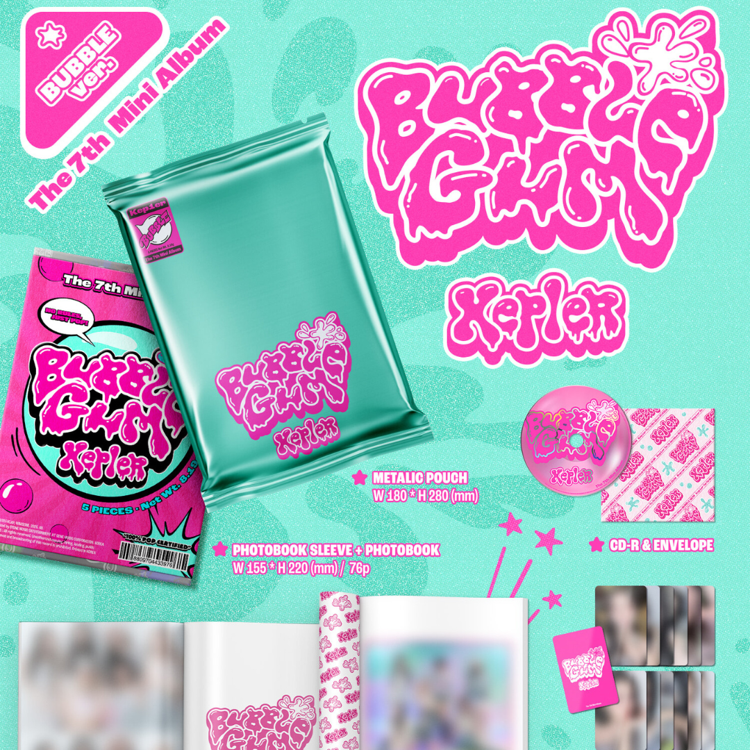 (PRE-ORDER) [MAKESTAR PRE-ORDER EVENT] KEP1ER - THE 7TH MINI ALBUM [BUBBLE GUM] (2 VERSIONS) RANDOM - LightUpK