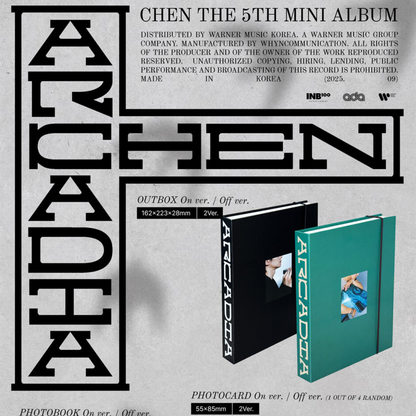 CHEN - THE 5TH MINI ALBUM [ARCADIA] (2 VERSIONS)