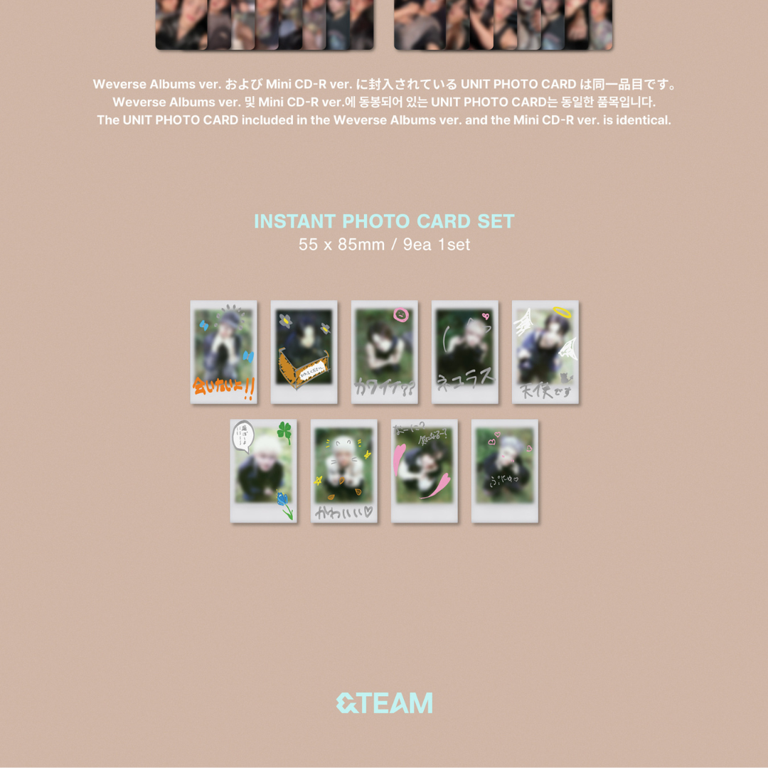 (PRE-ORDER) &TEAM - KR 1ST MINI ALBUM [BACK TO LIFE] PHOTOCARD BOX (MINI CD-R VER.)