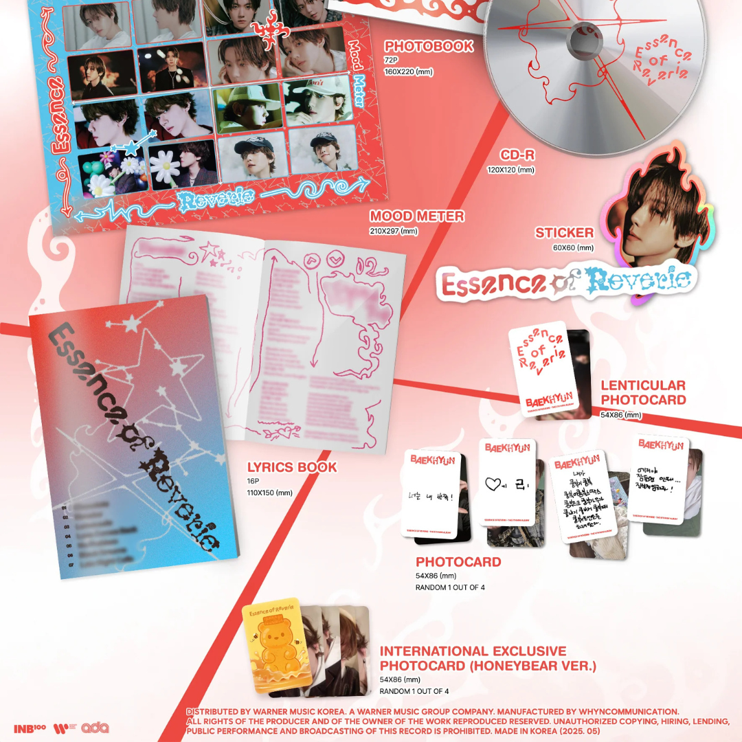[SIGNED] [HELLO82] BAEKHYUN - 5TH MINI ALBUM [ESSENCE OF REVERIE] (PHOTOBOOK VER.) (2 VERSIONS) - LightUpK