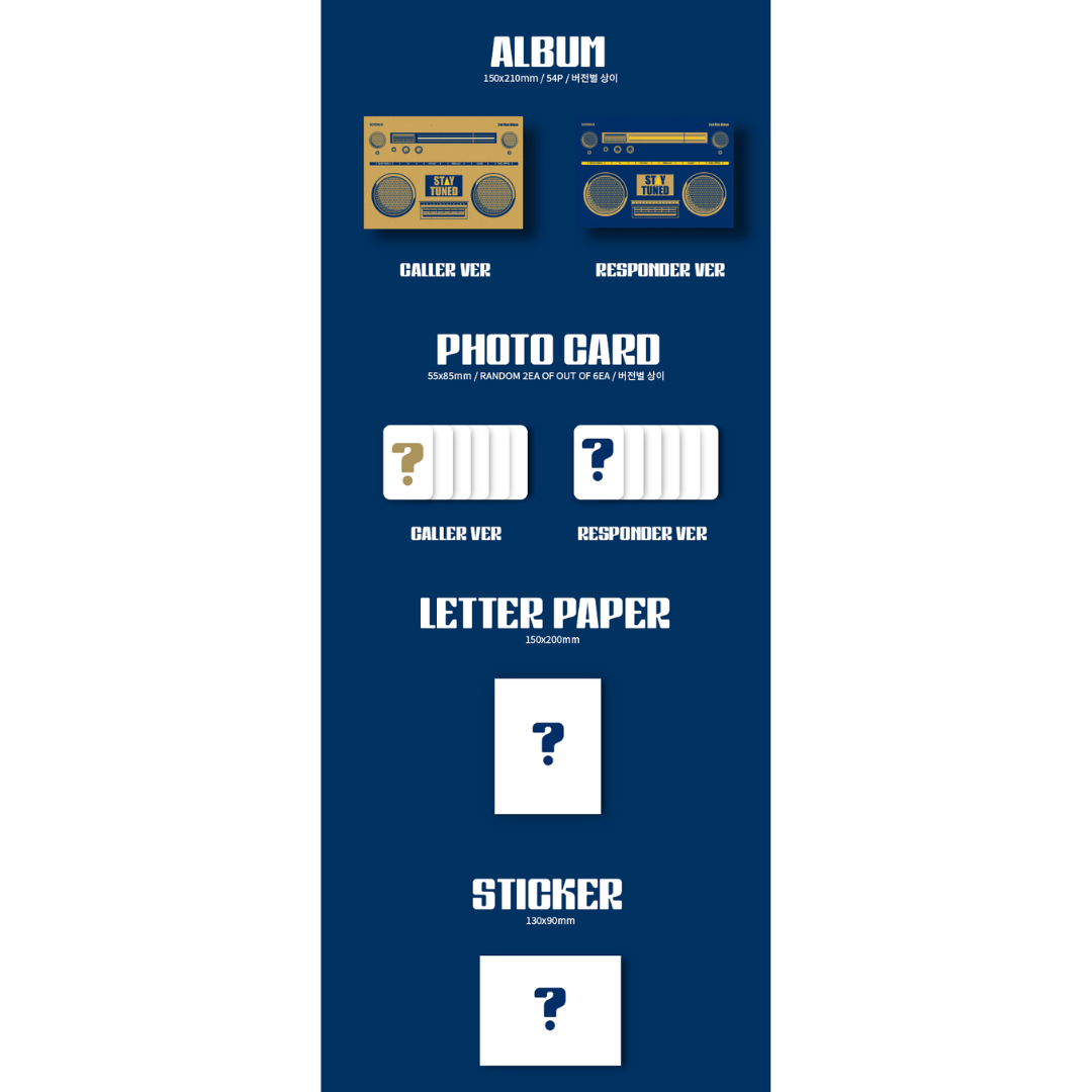 (PRE-ORDER) SEVENUS - 2ND MINI ALBUM [STAY TUNED] (2 VERSIONS) RANDOM