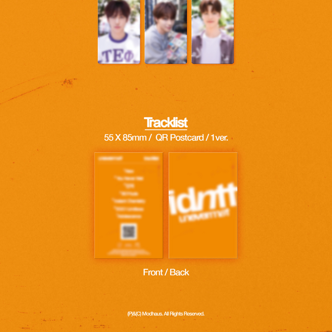 IDNTT - MINI ALBUM [UNEVERMET] (OBJEKT MUSIC ALBUM VER.) - LightUpK