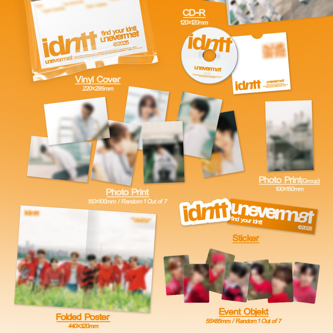 IDNTT - MINI ALBUM [UNEVERMET] (2 VERSIONS) - LightUpK