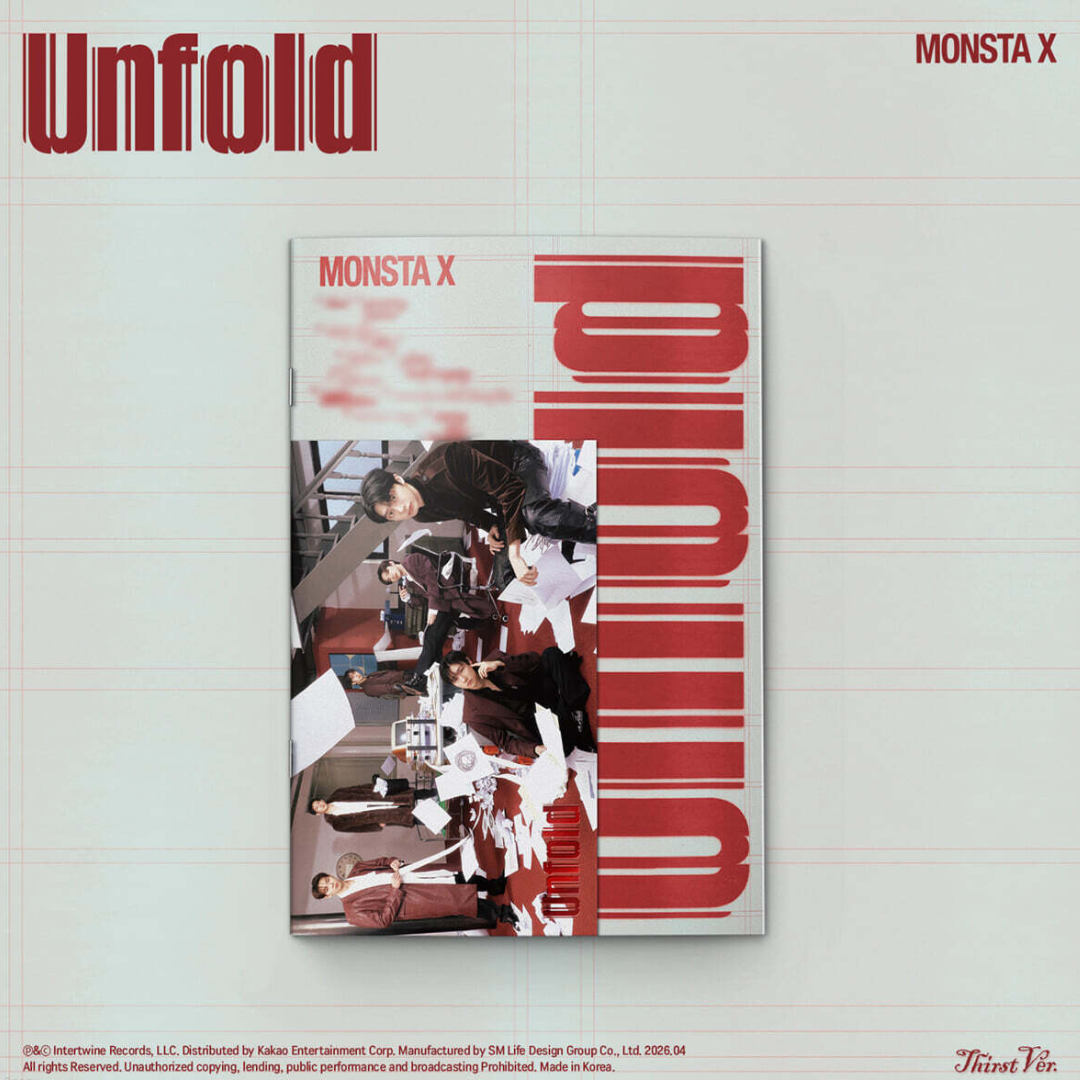 (PRE-ORDER) MONSTA X - AMERICAN STUDIO ALBUM [UNFOLD] (4 VERSIONS) RANDOM - LightUpK