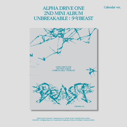 (PRE-ORDER) ALPHA DRIVE ONE - 2ND MINI ALBUM [UNBREAKABLE : 少年BEAST] CALENDAR VER.