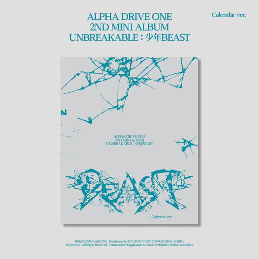 (PRE-ORDER) ALPHA DRIVE ONE - 2ND MINI ALBUM [UNBREAKABLE : 少年BEAST] CALENDAR VER.