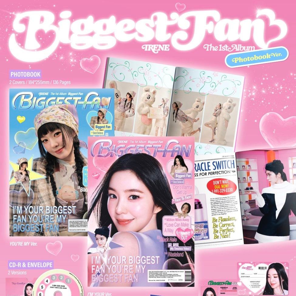 (PRE-ORDER) IRENE - 1ST ALBUM [BIGGEST FAN] (PHOTOBOOK VER.) - LightUpK