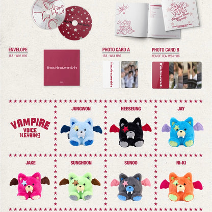 (PRÉCOMMANDE) ENHYPEN - 7E MINI-ALBUM [THE SIN : VANISH] (VERSION PORTE-CLÉS VOIX) ALÉATOIRE