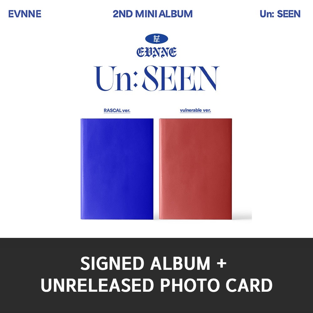(PRE-ORDER) [HELLO82 EXCLUSIVE] EVNNE - UN: SEEN (2 VERSIONS) [SIGNED]